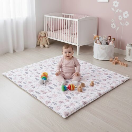 Orman Desenli Oyun Halısı Yumuşak Pamuklu, Unisex