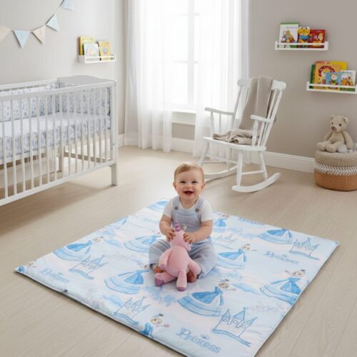 Prenses Desenli Oyun Halısı Yumuşak Pamuklu, Unisex